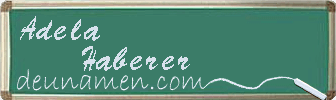 Adela Haberer Visitenkarte